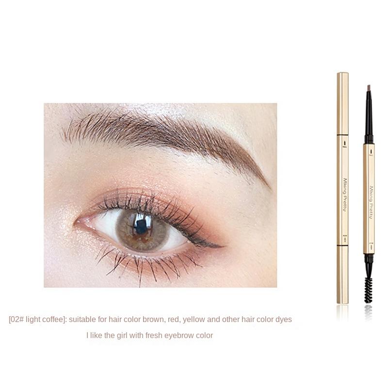 EB07 Small Gold Chopsticks Eyebrow Pencil Girls Double Head Extremely Thin Beginner Thrush Beauty Makeup Gold Bar Makeup