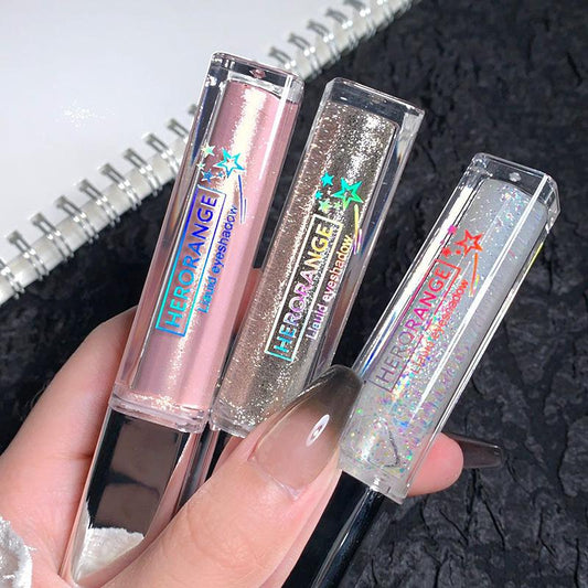 Es01 Liquid Eye Shadow Shimmer Sequins Highlight Crouching Silkworm Liquid Eye Shadow