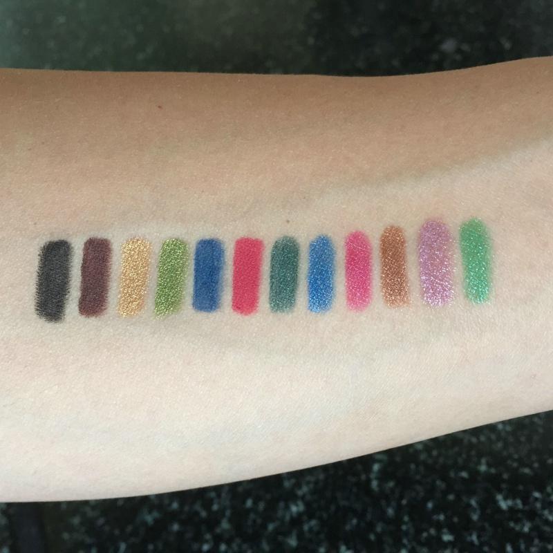EL07 12 Color Mousse Eye Shadow Glue Pen Eyebrow Pencil Eyeliner Lip Liner Highlight Stick Set