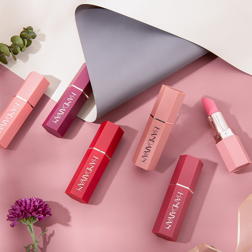 LS03 Hot Sale 6 Colors Matte Finish Lipstick Lip Balm