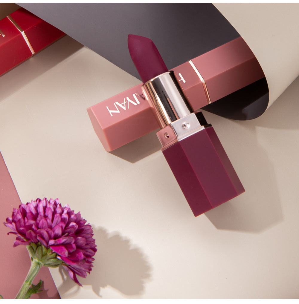 LS03 Hot Sale 6 Colors Matte Finish Lipstick Lip Balm