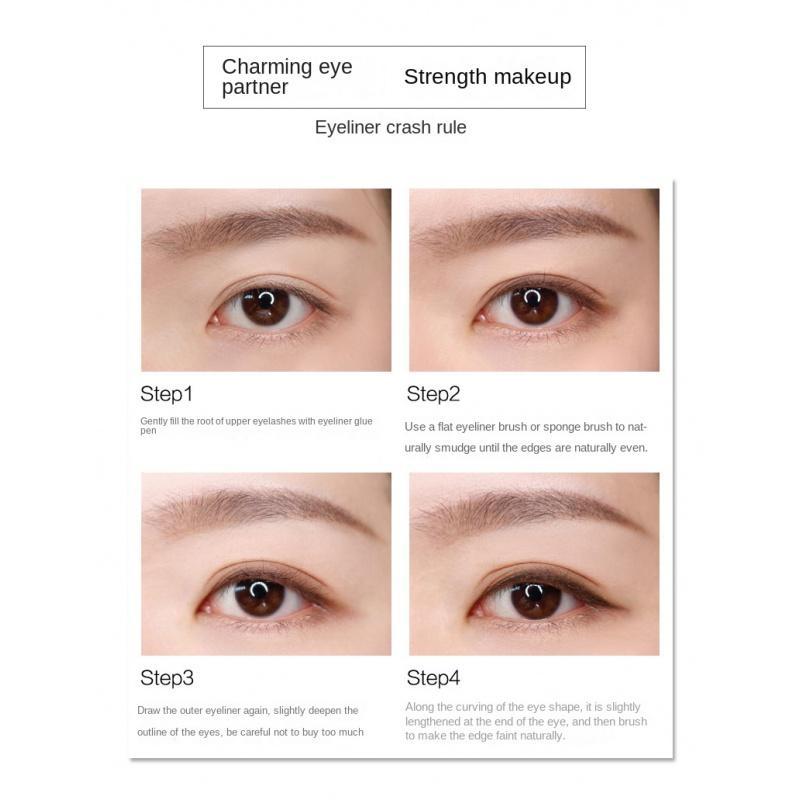 EL05 Cool Black Eyeliner Waterproof Sweat-Proof Thin Head Liquid Eyeliner Not Easy to Smudge Makeup