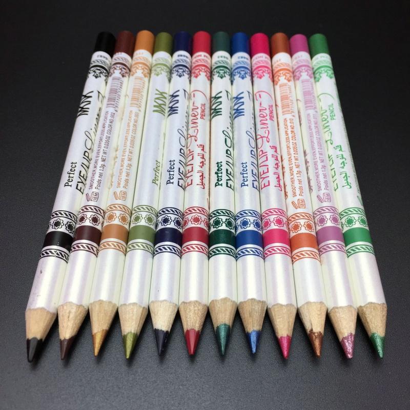 EL07 12 Color Mousse Eye Shadow Glue Pen Eyebrow Pencil Eyeliner Lip Liner Highlight Stick Set