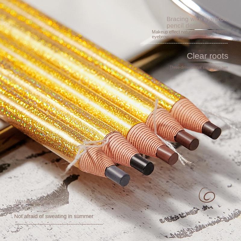 EB06 New Laser Line Drawing Eyebrow Pencil Waterproof Sweat-Proof Long Lasting and Does Not Fade Easy to Draw Makeup for Beginners