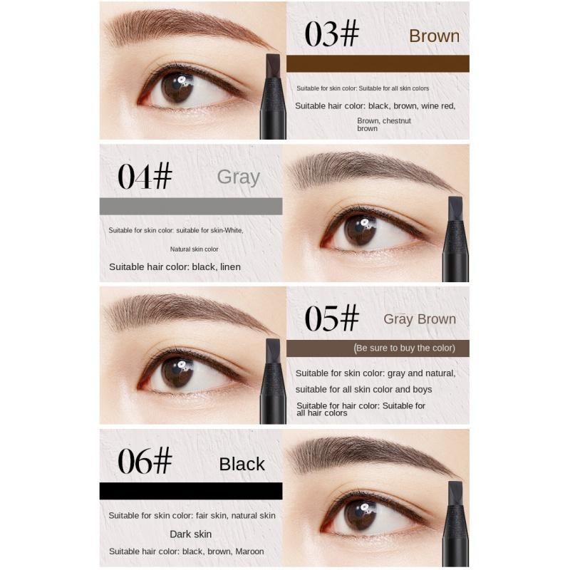 Eb05 Machete Hard Core Cable Mist Eyebrow Pencil Waterproof Sweat-Proof Natural Long Lasting Not Smudge Non-Marking Makeup Artist Special