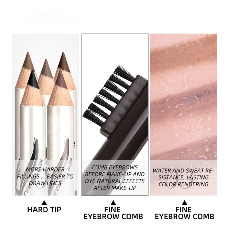 Eb03 Menow Miele P135 Eyebrow Pencil Fine Eyebrow Five Colors Distinct Look Makeup
