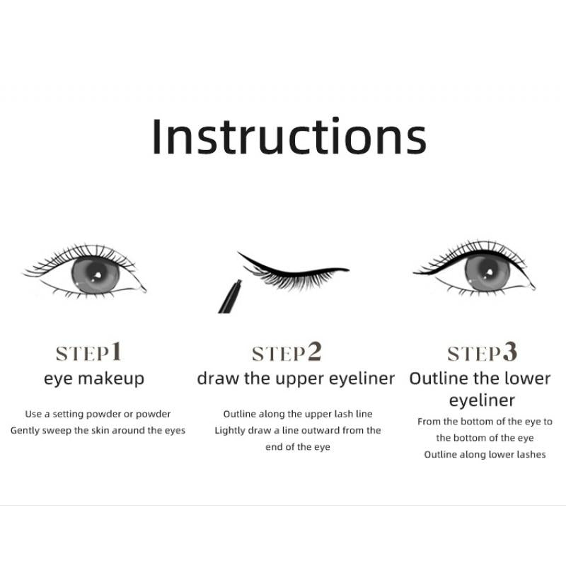 EL06 Makeup 36H Eyeliner Waterproof Quick-Drying Liquid Eyeliner