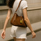 Mini Hobo Lock Bag in Vintage Brown – Shoulder & Underarm Carry