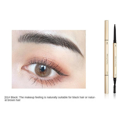 EB07 Small Gold Chopsticks Eyebrow Pencil Girls Double Head Extremely Thin Beginner Thrush Beauty Makeup Gold Bar Makeup