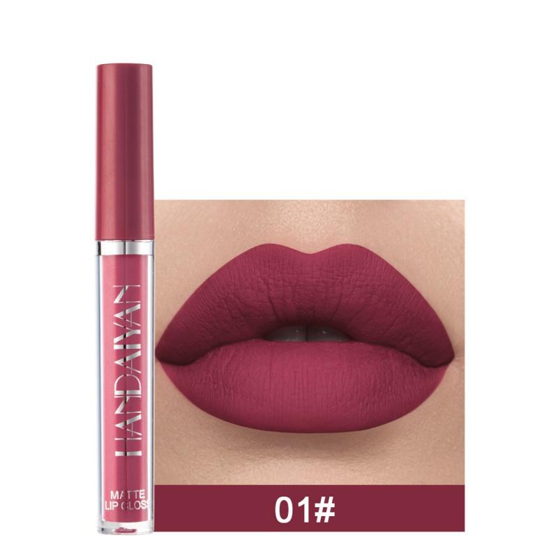 LS04 Matte Liquid Lipstick Matte No Stain on Cup Lip Gloss Lip Glaze