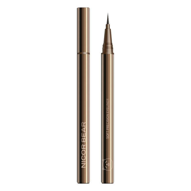 Ec2be Eyeliner Waterproof and Oil-Proof Not Smudge Liquid Eyeliner Long-Lasting Quick-Drying Gold Tube Liquid Eyeliner