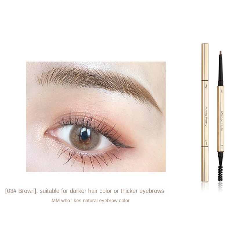 EB07 Small Gold Chopsticks Eyebrow Pencil Girls Double Head Extremely Thin Beginner Thrush Beauty Makeup Gold Bar Makeup