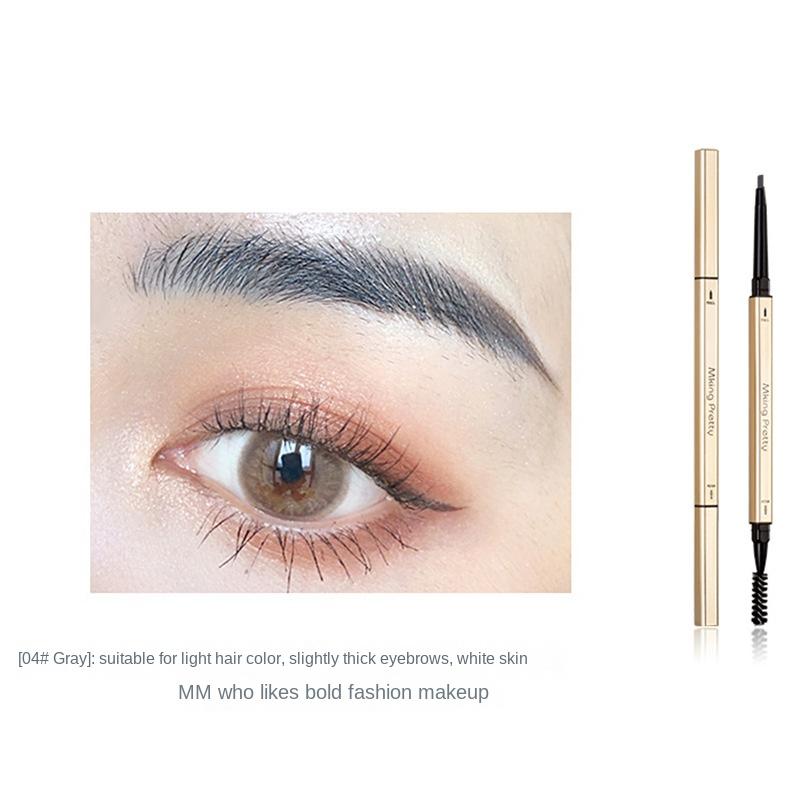 EB07 Small Gold Chopsticks Eyebrow Pencil Girls Double Head Extremely Thin Beginner Thrush Beauty Makeup Gold Bar Makeup