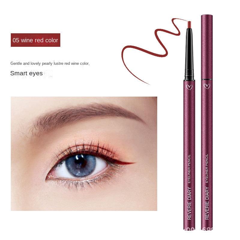 EL13 Eyeliner Spinning Fine Brown Not Easy to Smudge Eyebrow and Eye Dual-Use Makeup Eyeliner Beginner