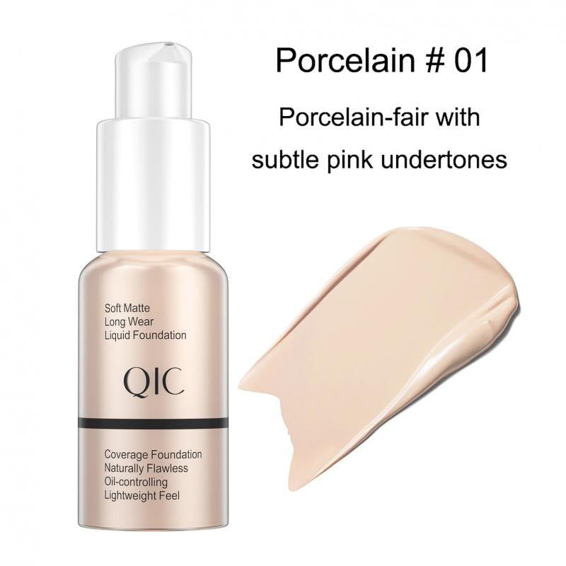 LF01 Liquid Foundation Smear-Proof Makeup Skin Care Moisturizing and Liquid Foundation