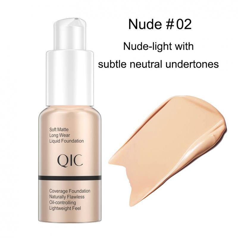 LF01 Liquid Foundation Smear-Proof Makeup Skin Care Moisturizing and Liquid Foundation