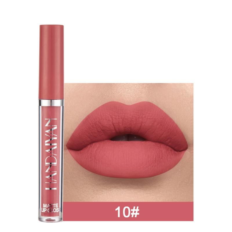 LS04 Matte Liquid Lipstick Matte No Stain on Cup Lip Gloss Lip Glaze