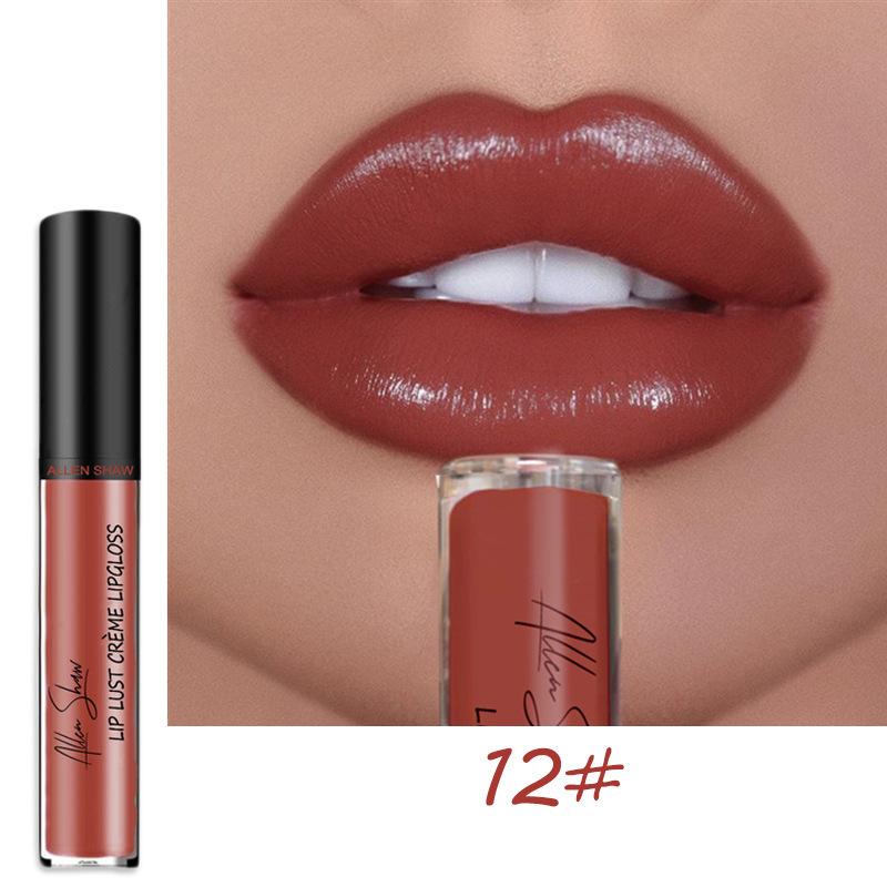 LS02 Lipstick Lip Glaze Allen Shaw Creme Cream Lip Gloss European and American Beauty