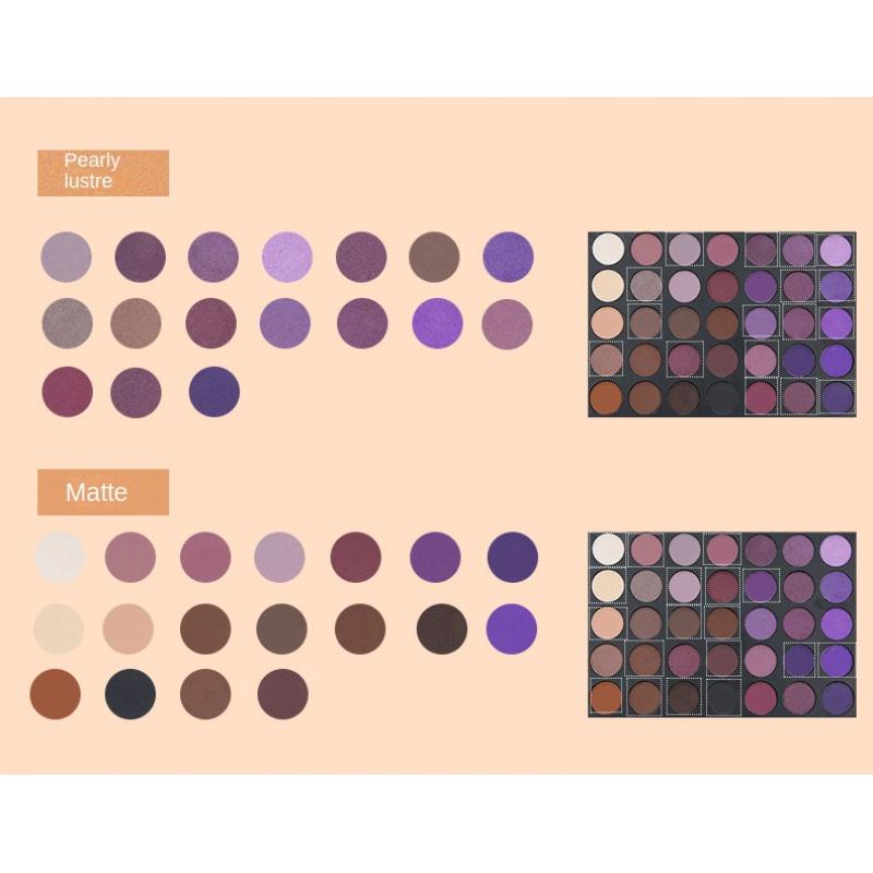 ES11 35 Color Eye Shadow Makeup Shimmer Matte Earth Color Eye Shadow Plate Ins Sequins Glitter Beauty Wholesale
