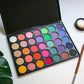 ES11 35 Color Eye Shadow Makeup Shimmer Matte Earth Color Eye Shadow Plate Ins Sequins Glitter Beauty Wholesale