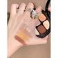 Es05 Eight-Color Amber Eye Shadow Shimmering Powder Shimmer Earth Color Eye Shadow Plate Ins High-Profile Figure