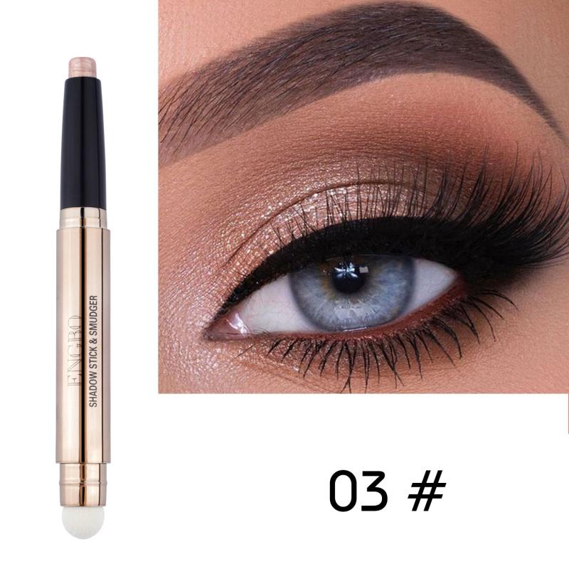 ES10 New Double-Headed Monochrome Eyeliner Pen Pearlescent Crouching Silkworm Eyeshadow Highlight Not Smudge Beauty Makeup