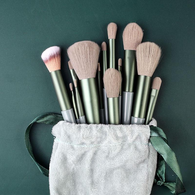 Morandi New 13 Makeup Brushes Set Eye Brush Concealer Brush Blush Loose Powder Brush Eye Shadow Brush