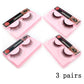 EC2BE 3 Pairs Natural False Eyelashes Thick Make Ups 3d Mink Lashes Soft Eyelash Extension Fake Eyelash Long Mink Eyelashes