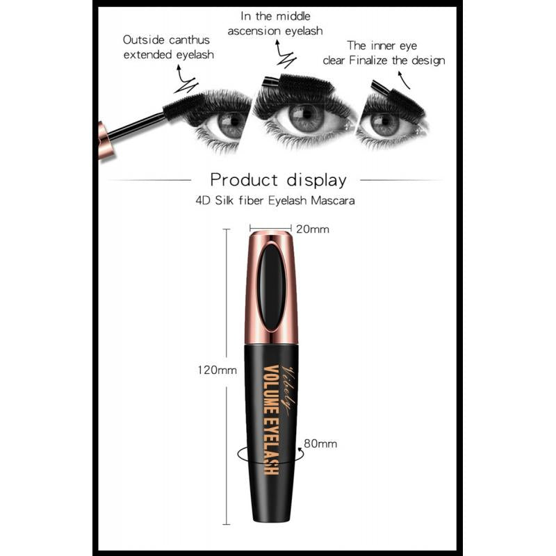 MS04 Fengying Thick Curl 4D Mascara Black Waterproof Not Smudge Everlong Mascara