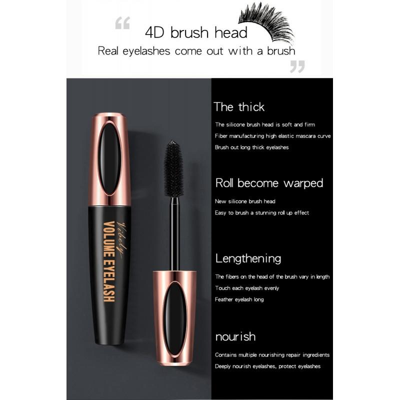 MS04 Fengying Thick Curl 4D Mascara Black Waterproof Not Smudge Everlong Mascara