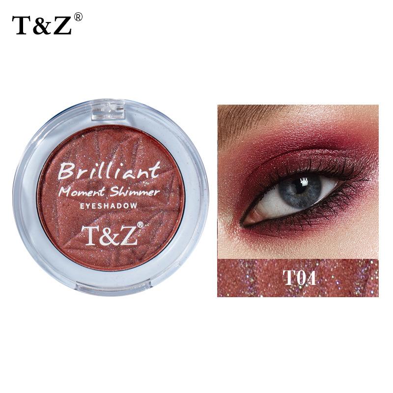 Es06 Eye Shadow Shimmering Powder Shimmer Thin and Glittering Long Lasting Smear-Proof Makeup