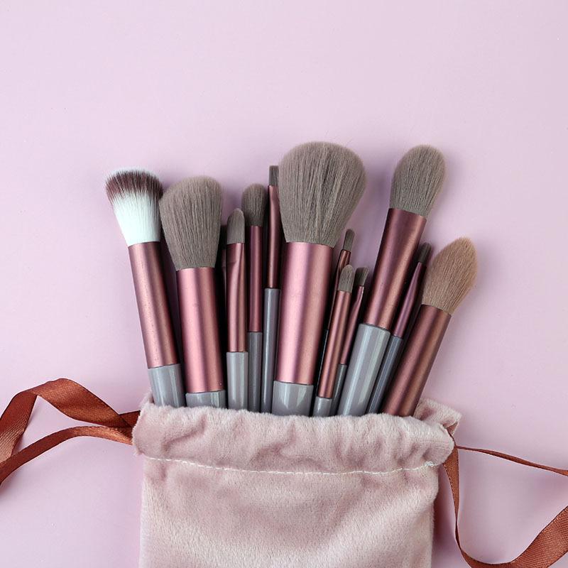 Morandi New 13 Makeup Brushes Set Eye Brush Concealer Brush Blush Loose Powder Brush Eye Shadow Brush