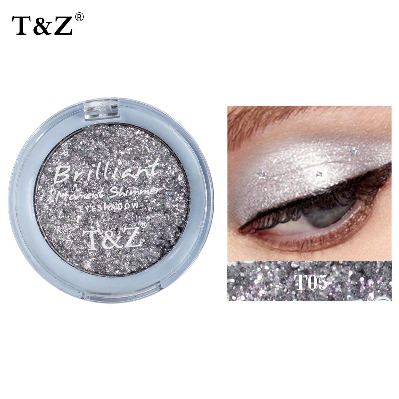 Es06 Eye Shadow Shimmering Powder Shimmer Thin and Glittering Long Lasting Smear-Proof Makeup