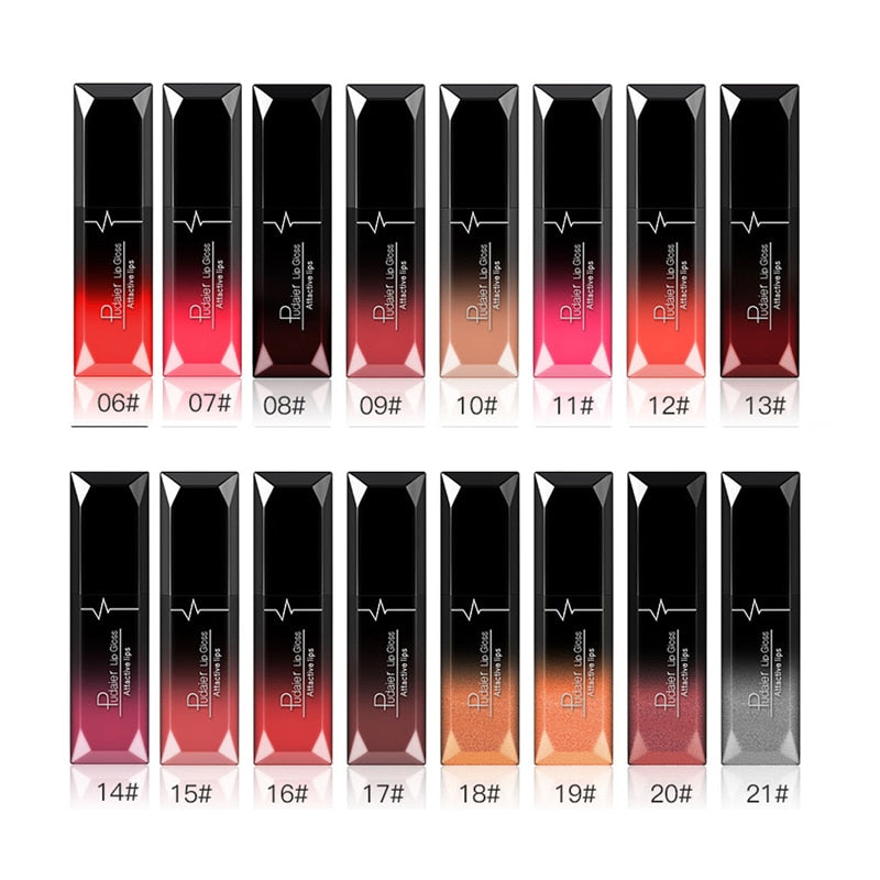 Waterproof Nude Matte Velvet Glossy Lip Gloss 21 Colors Women Fashion