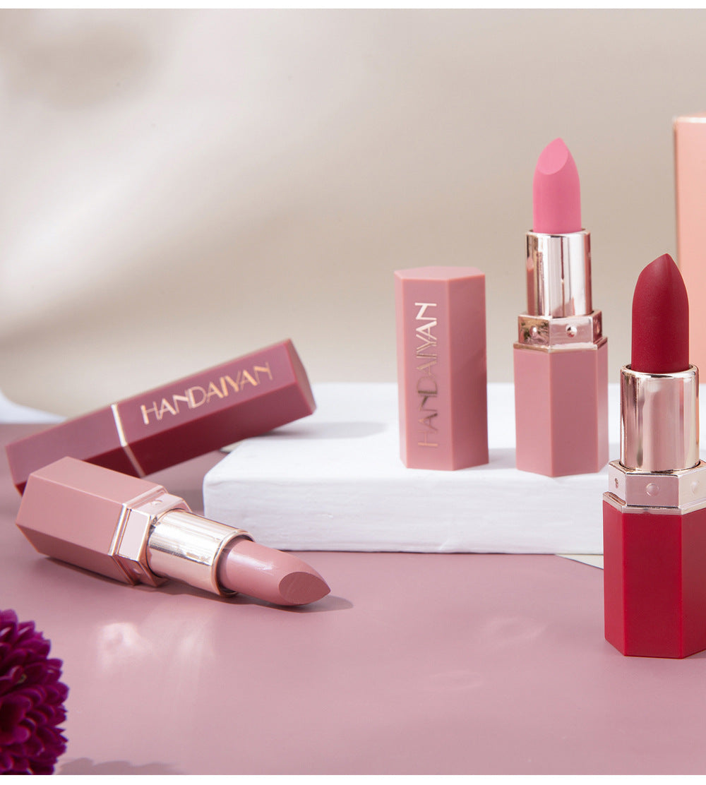 LS03 Hot Sale 6 Colors Matte Finish Lipstick Lip Balm