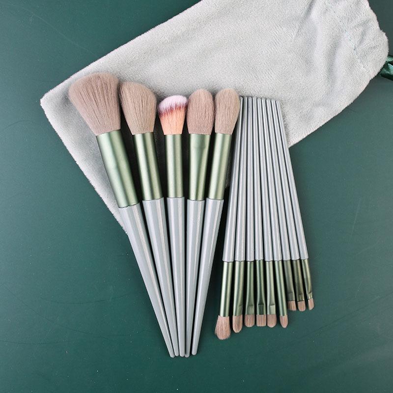 Morandi New 13 Makeup Brushes Set Eye Brush Concealer Brush Blush Loose Powder Brush Eye Shadow Brush