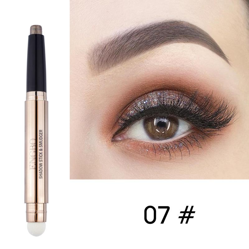 ES10 New Double-Headed Monochrome Eyeliner Pen Pearlescent Crouching Silkworm Eyeshadow Highlight Not Smudge Beauty Makeup