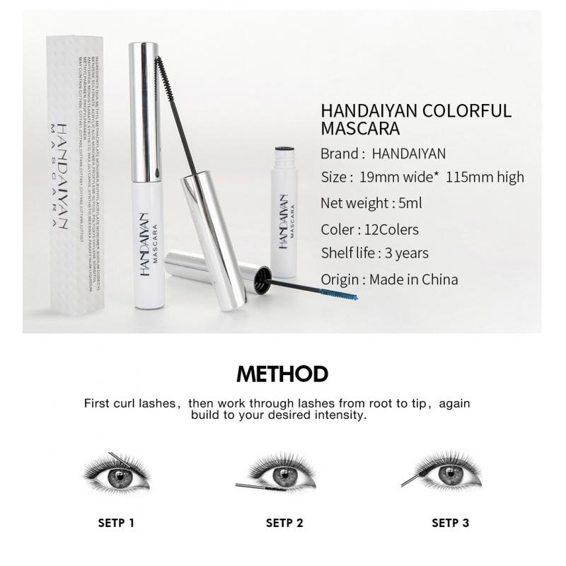 MS02 Makeup Color Mascara Thick Curl Not Easy to Smudge