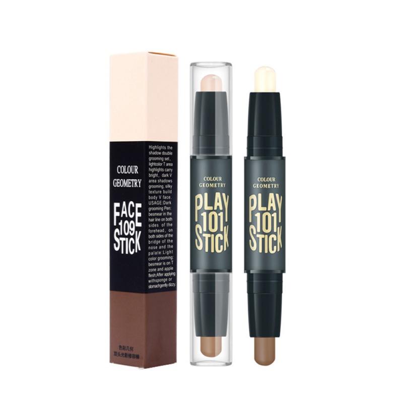 Highlight Contour Stick Female Dual Head Dual-Use Nose Shadow Repair Highlight Powder Concealer Shadow Small V Face