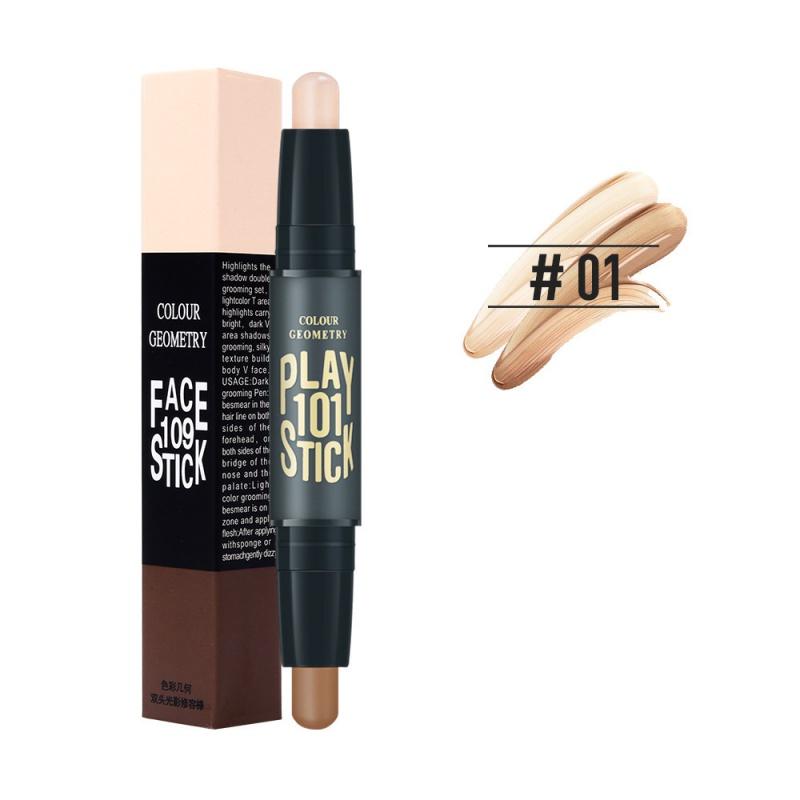 Highlight Contour Stick Female Dual Head Dual-Use Nose Shadow Repair Highlight Powder Concealer Shadow Small V Face