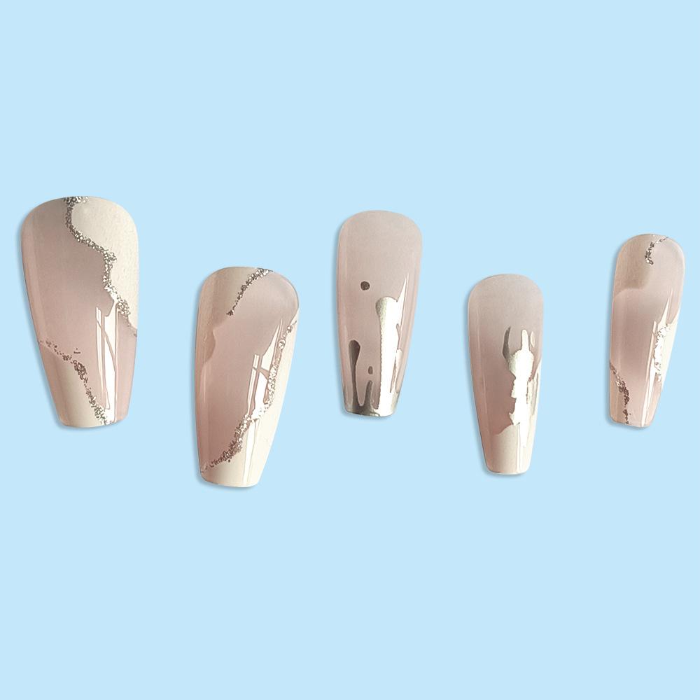 87 French Detachable Speed Nail Tip Patch Wear Nail Pure Desire Fake Nail Patch Jelly Glue Nail Tips