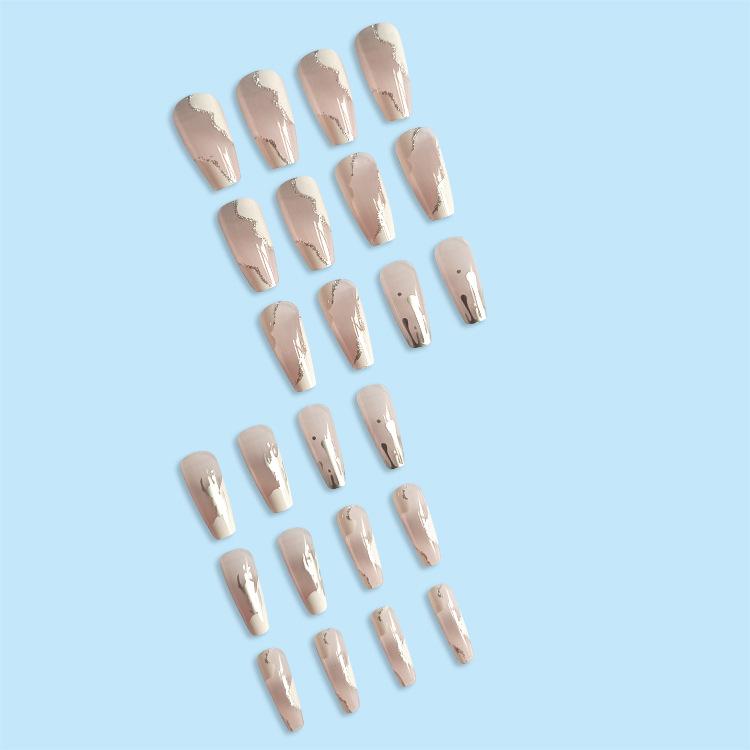 87 French Detachable Speed Nail Tip Patch Wear Nail Pure Desire Fake Nail Patch Jelly Glue Nail Tips