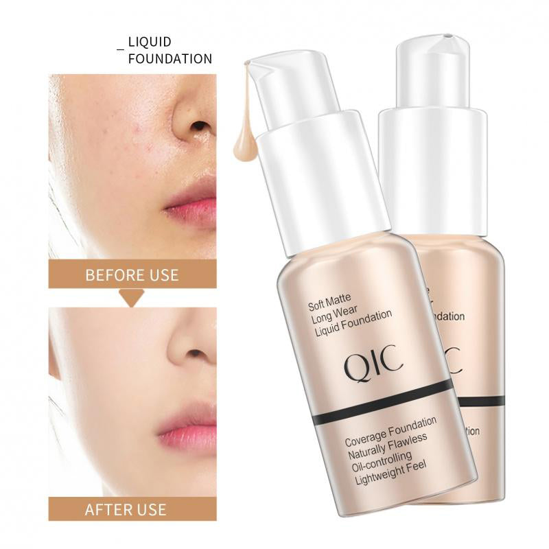 LF01 Liquid Foundation Smear-Proof Makeup Skin Care Moisturizing and Liquid Foundation