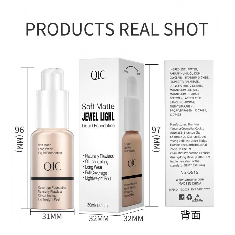 LF01 Liquid Foundation Smear-Proof Makeup Skin Care Moisturizing and Liquid Foundation