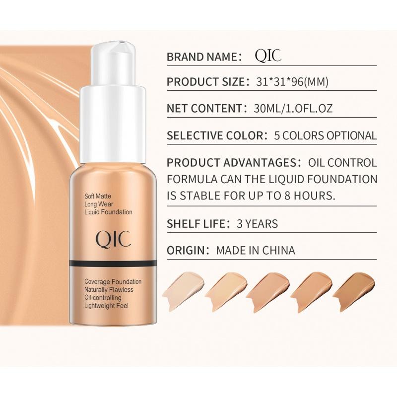 LF01 Liquid Foundation Smear-Proof Makeup Skin Care Moisturizing and Liquid Foundation