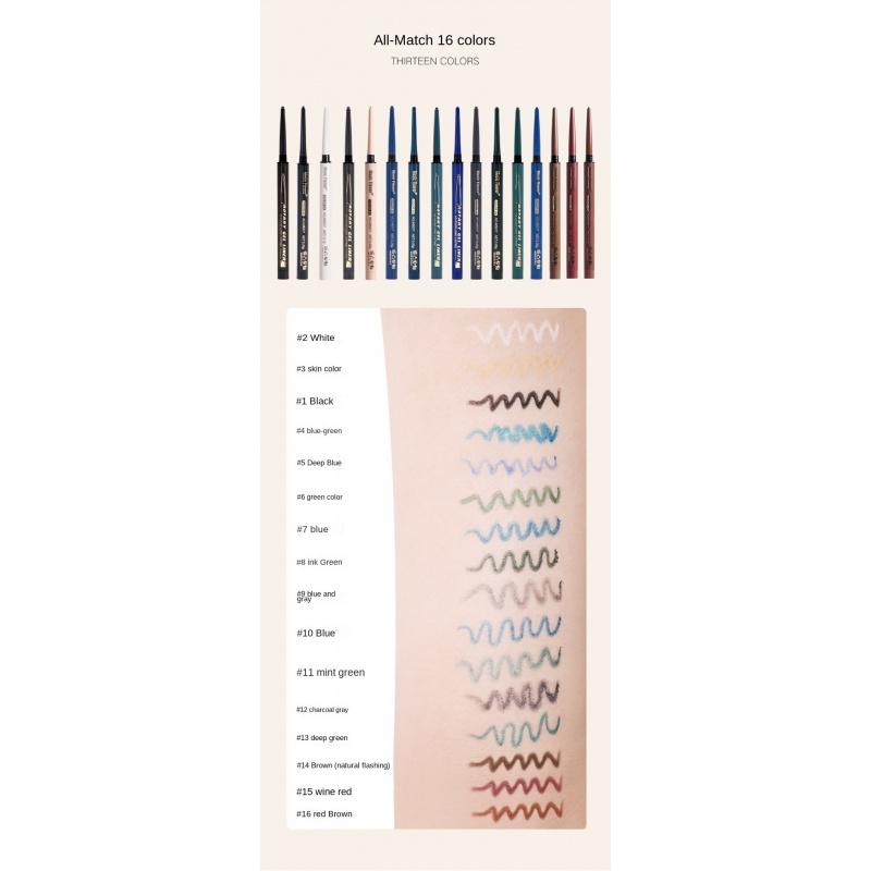 EL11  Color Waterproof Eyeliner Not Smudge Lower Eyelid Crouching Silkworm Eyeliner Pen