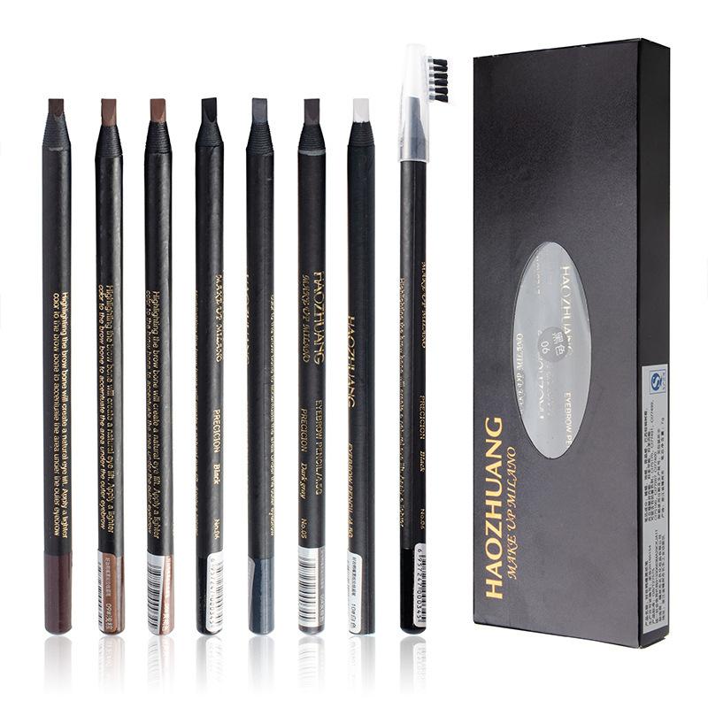 Eb05 Machete Hard Core Cable Mist Eyebrow Pencil Waterproof Sweat-Proof Natural Long Lasting Not Smudge Non-Marking Makeup Artist Special