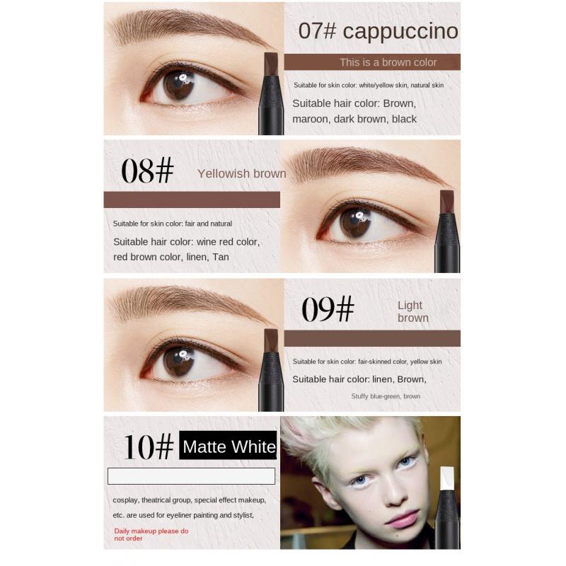 Eb05 Machete Hard Core Cable Mist Eyebrow Pencil Waterproof Sweat-Proof Natural Long Lasting Not Smudge Non-Marking Makeup Artist Special
