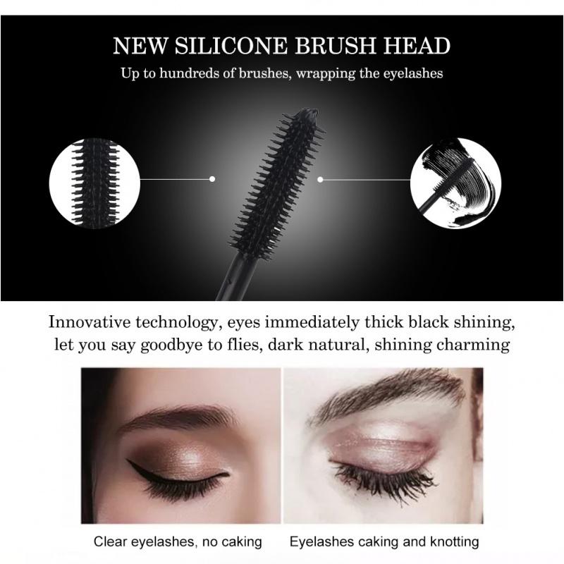 Ms03 Mascara Silicone Bruch Head Thick Curl Square Water Makeup