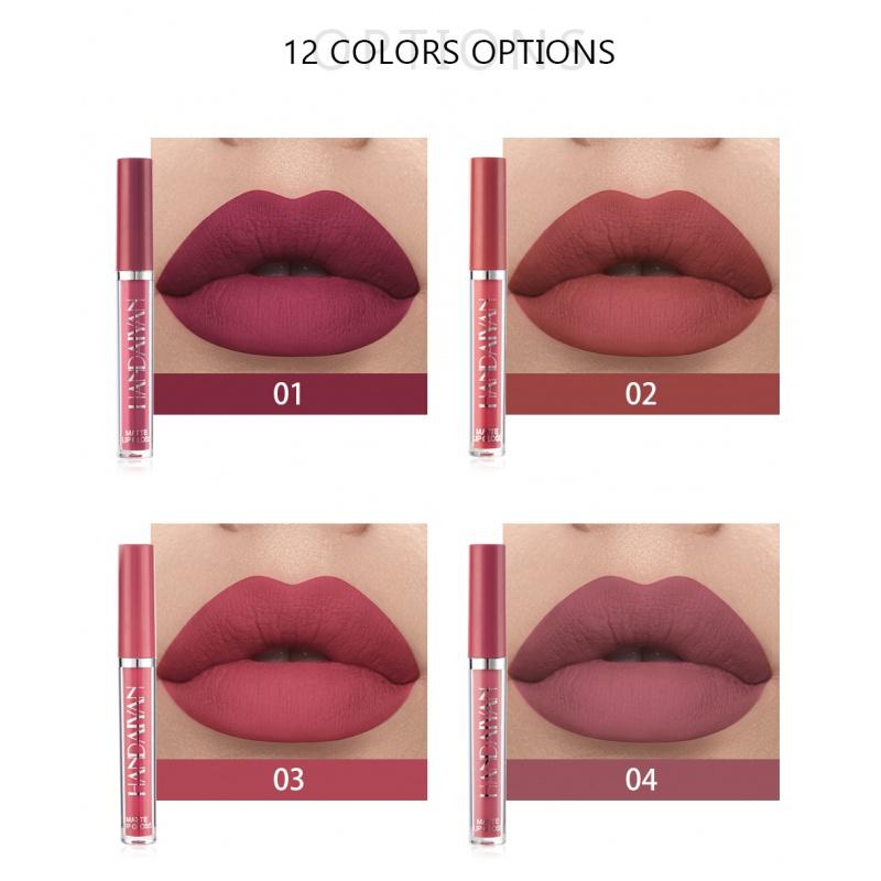 LS04 Matte Liquid Lipstick Matte No Stain on Cup Lip Gloss Lip Glaze